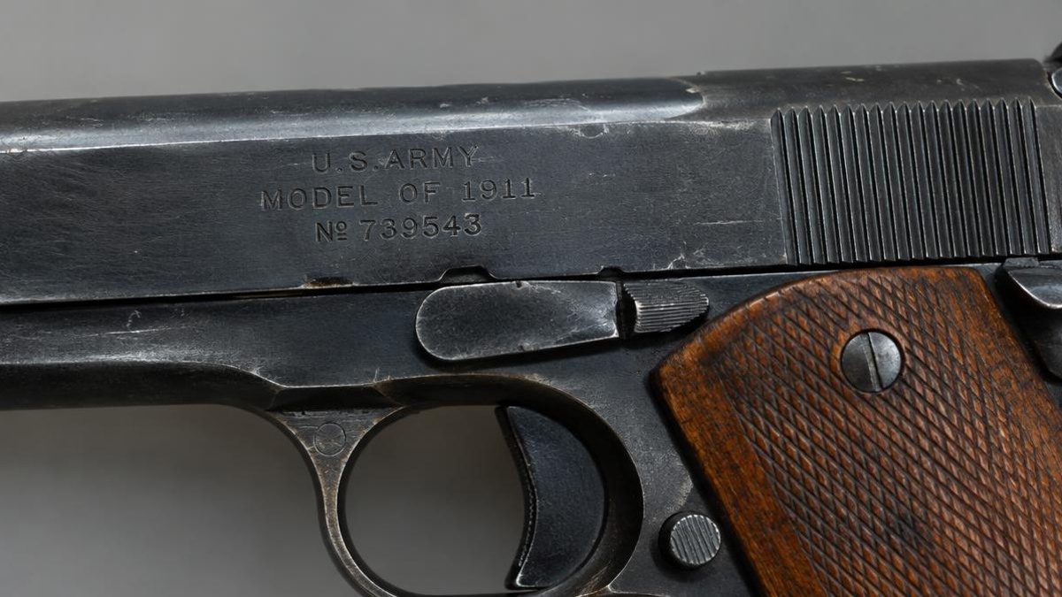 Detail study for The 1911 and the Rise of the Service Pistol
